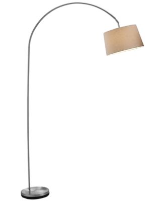 Adesso - Satin Steel Goliath Arc Floor Lamp