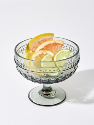 Euro Ceramica - Fez Footed Compote Glasses, Set of 4
