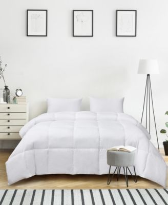 Kathy Ireland - Ultra-Soft Nano-Touch All Season White Down Fiber Comforter Twin