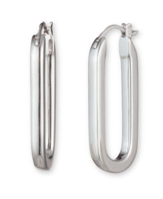Ralph Lauren - Sterling Silver Link Hoop Earring