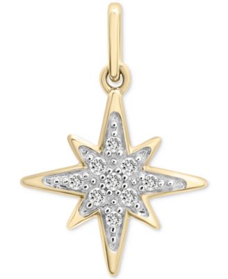 Wrapped - Diamond Fancy Star Charm Pendant (1/20 ct. t.w.) in 10k Gold