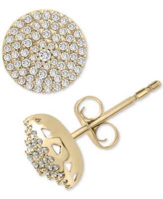 Wrapped in Love - Diamond Circle Stud Earrings (1/2 ct. t.w.) in 14k Gold