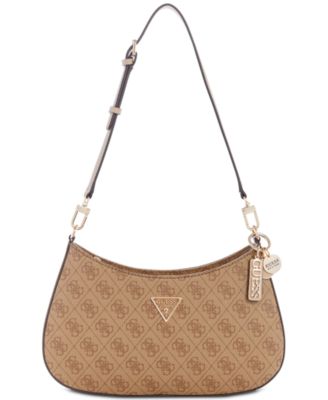 GUESS - Noelle Small Zip-Top 4G Logo Monogram Shoulder Bag