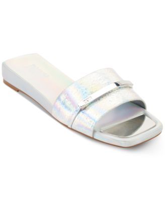 DKNY - Women's Alaina Slip-On Hardware Slide Sandals