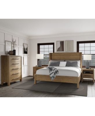 Furniture - Davie King 3-Pc. Set (Panel Bed, Chest & 1-Drawer Nightstand)