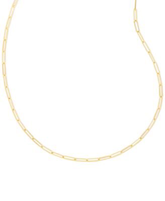Kendra Scott - 14k Gold-Plated Paperclip Chain Collar Necklace, 18" + 3" extender