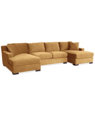 Furniture - Marristin 146" 3-Pc. Fabric Double Chaise Sectional