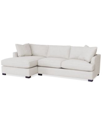 Furniture - 111" 2-Pc. Fabric Chaise Sectional