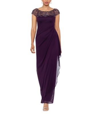 XSCAPE - Embellished-Neck Gown