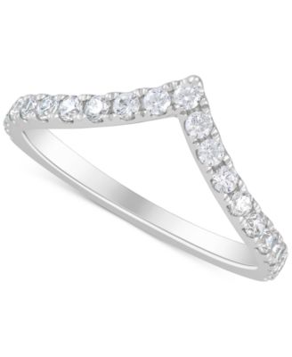 Grown With Love - IGI Certified Lab Grown Diamond V Ring (1/2 ct. t.w.) in 14K White Gold