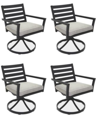 Agio - Astaire Outdoor 4-pc Swivel Chair Bundle Set