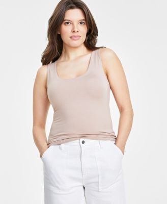 On 34th - Women's Scoop-Neck Sleeveless Longline Tank Top