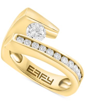 EFFY Collection - Diamond Abstract Channel-Set Statement Ring (3/4 ct. t.w.) in 14k Gold