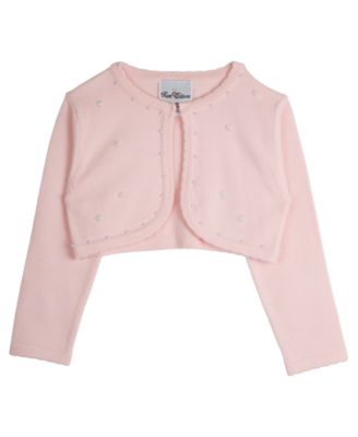 Rare Editions - Imitation Pearl Embellished Cardigan