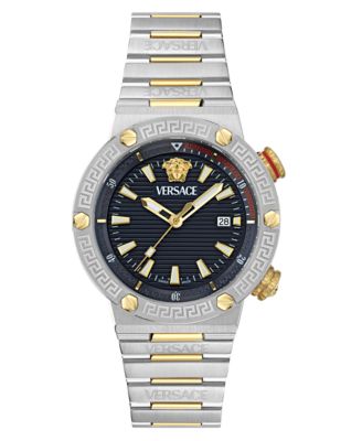 Versace - Men's Swiss Two-Tone Stainless Steel Bracelet Watch 43mm