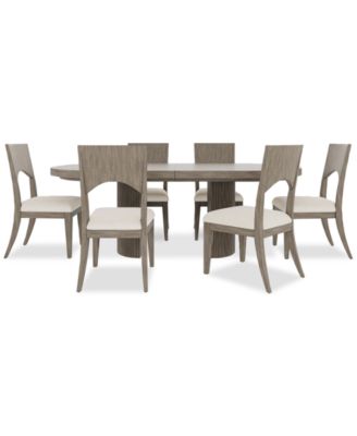 Furniture - Frandlyn 7pc Dining Set (Rectangular Table + 6 Side Chairs)
