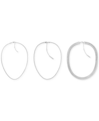 Calvin Klein - Stainless Steel 3-Pc. Set Chain Necklaces