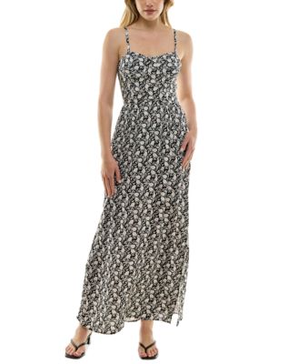 As U Wish - Juniors' Floral-Print Maxi Dress