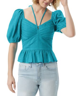Jessica Simpson - Women's Ami Cotton Sweetheart Halter-Tie Top