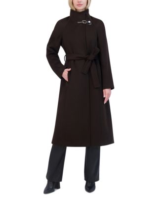Tahari - Women's Wing-Collar Embellished Toggle Coat