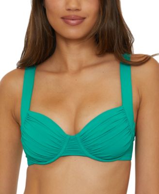 Becca - Women's Ruched Underwire Bikini Top