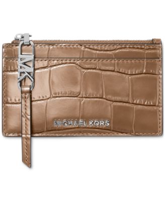 Michael Kors - Small Embossed Leather Zip Card Case