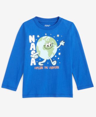 Epic Threads - Toddler Boys Nasa Earth Long-Sleeve T-Shirt