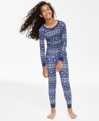 Holiday Lane - Little & Big Kid Snug-Fit Hanukkah Pajamas Set