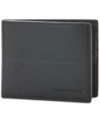 Perry Ellis Portfolio - Men's Faux-Leather Trifold Passcase Wallet