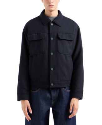A|X Armani Exchange - Men's Wool-Blend Shirt Jacket
