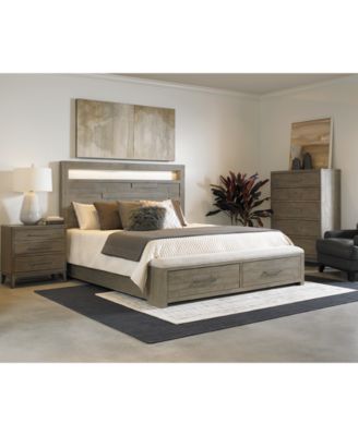 Furniture - Intrigue Bedroom 3-Pc. Set (King Bed, Three-Drawer Nightstand & Chest)