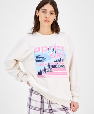 Self Esteem - Juniors' Apr&egrave;s Ski Fleece Crewneck Top