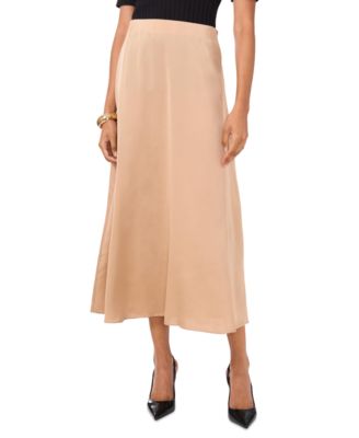 Vince Camuto - Women's A-Line Midi Pull-On Slip Skirt