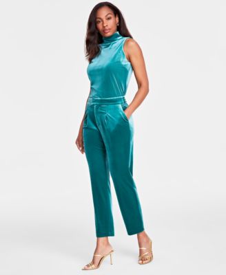 I.N.C. International Concepts - Women's Velvet High-Rise Pants