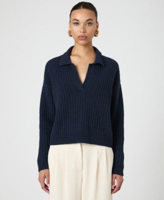 French Connection - Women's Vhari Collared Long-Sleeve Sweater