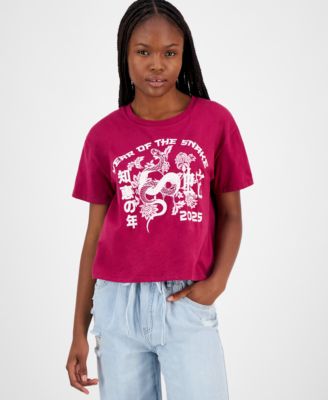 Grayson Threads, The Label - Juniors' Year Of The Snake Lunar New Year Graphic T-Shirt