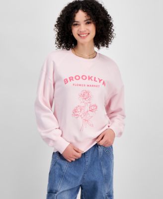 Self Esteem - Juniors' Brooklyn Flower Market Graphic Sweatshirt