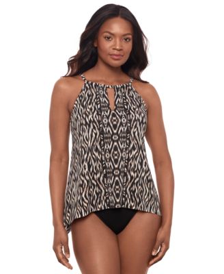 Miraclesuit - Women's Topkapi Keyhole Printed Tankini Top