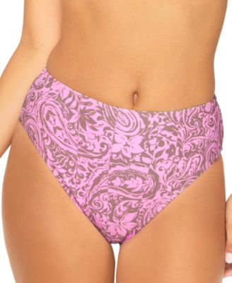 Raisins - Juniors' Indo High-Waisted Bikini Bottoms