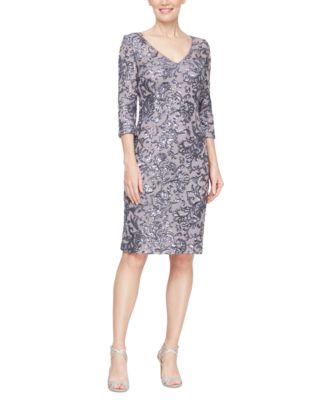 Alex Evenings - Women's Sequined Sheath Dress
