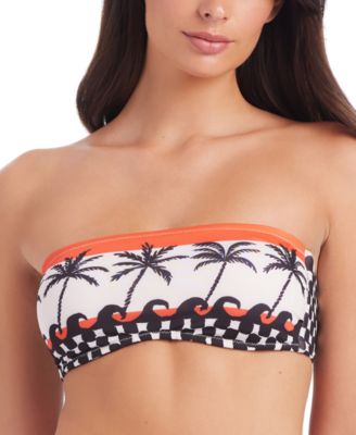 Sanctuary - Women's Beach Conversations Reversible Bandeau Bikini Top