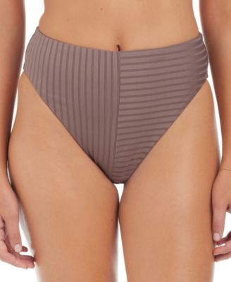 Sanctuary - Women's Refresh Rib High-Leg High-Rise Bikini Bottoms