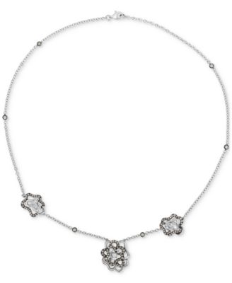 Le Vian - Chocolatier&reg; Diamond Sculptural 18" Statement Necklace (1-5/8 ct. t.w.) in 14k White Gold
