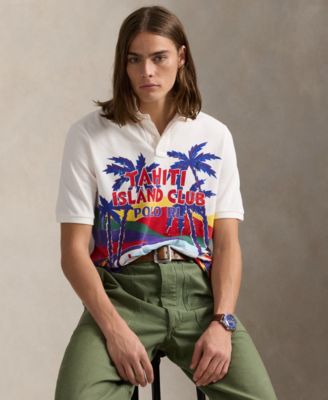 Polo Ralph Lauren - Men's Classic-Fit Mesh Graphic Polo Shirt
