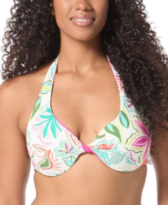 Coco Reef - Women's Printed Verso Halter Bikini Top