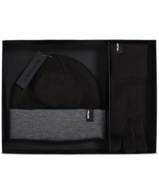 Pajar - Men's 2-Pc. Set Rossland Reversible Beanie Hat & Gloves