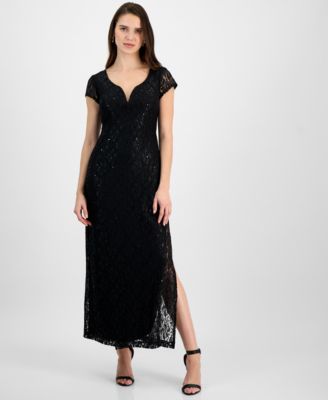 Connected - Petite Lace Wired V-Neck Maxi Dress