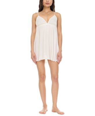 Flora by Flora Nikrooz - Women's Celia Pleated Chiffon Chemise
