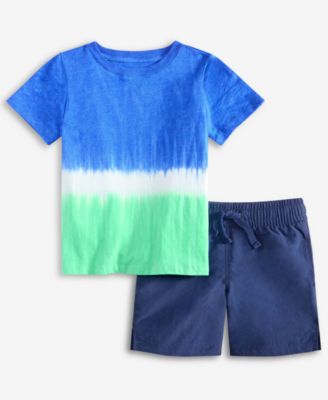 Epic Threads - Toddler Boys Short-Sleeve T-Shirt & Nylon Shorts, 2 Piece Set