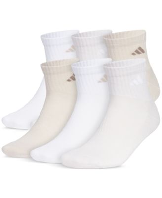 adidas - Men's 6pk. Logo Quarter Socks